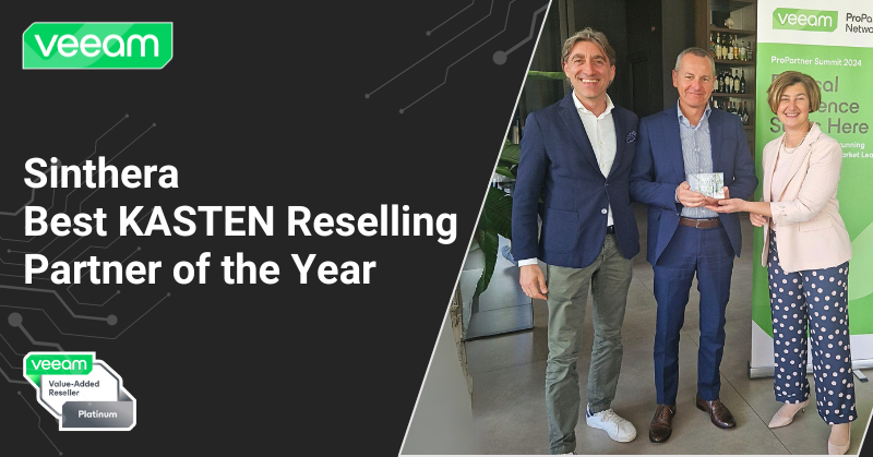 Sinthera Best Kasten reselling partner of the year 2023